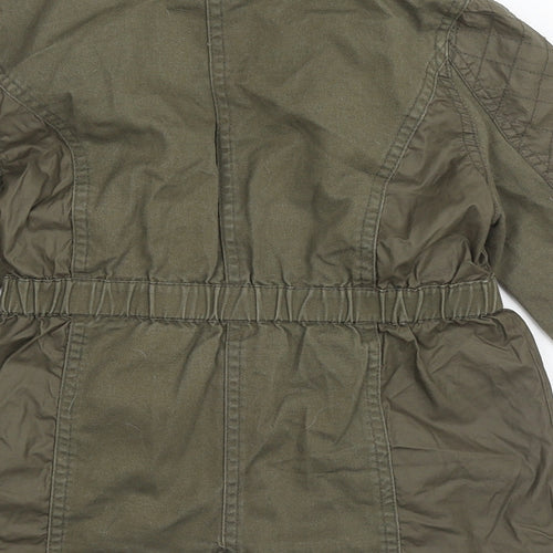 George Girls Green   Basic Jacket Jacket Size 7-8 Years  Zip