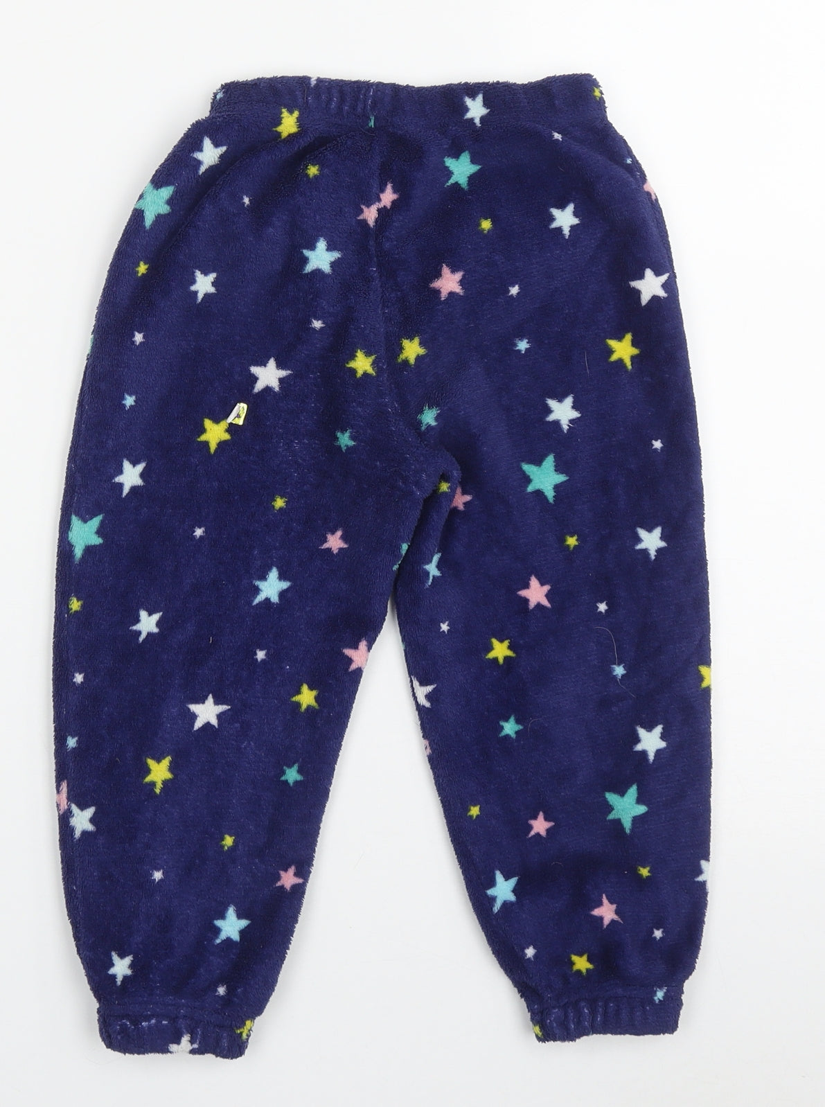 b&m Girls Blue  Polyester  Pyjama Pants Size 4-5 Years  Pullover - star pattern
