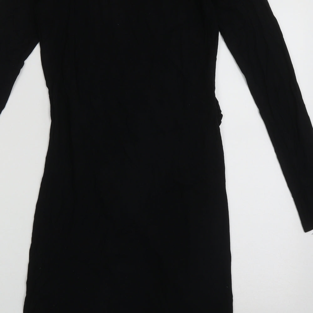 Mamalicious Womens Black  Viscose A-Line  Size XS  Crew Neck Pullover
