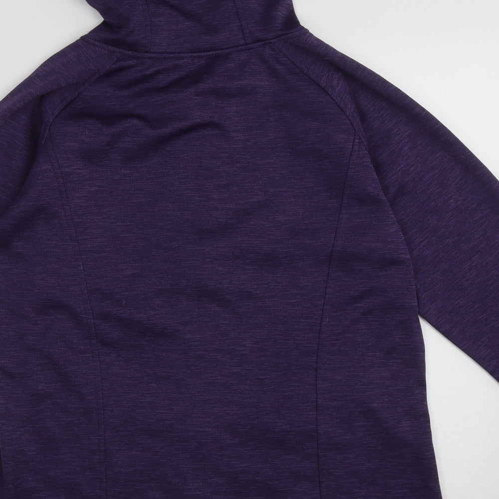Cloudveil Womens Purple  Polyester Full Zip Hoodie Size L  Zip