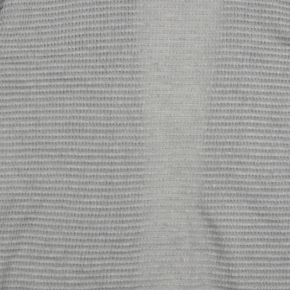 Papaya Womens Grey V-Neck  Polyester Cardigan Jumper Size L