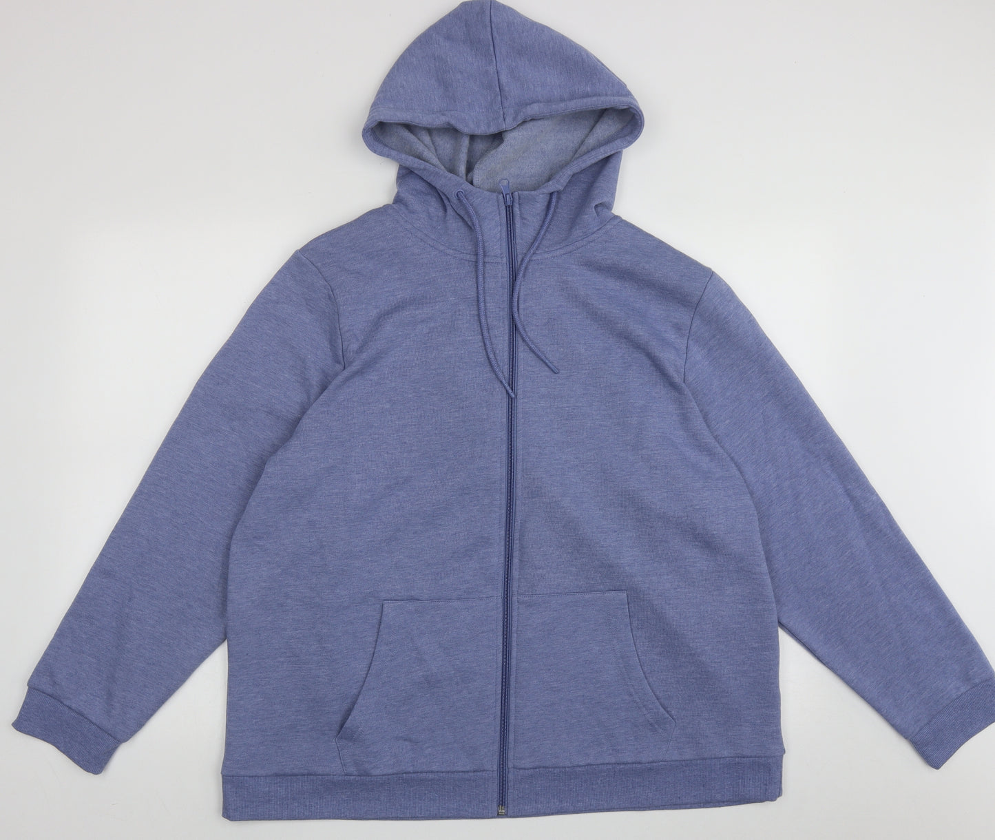 Studio Womens Purple  Cotton Full Zip Hoodie Size 24  Zip