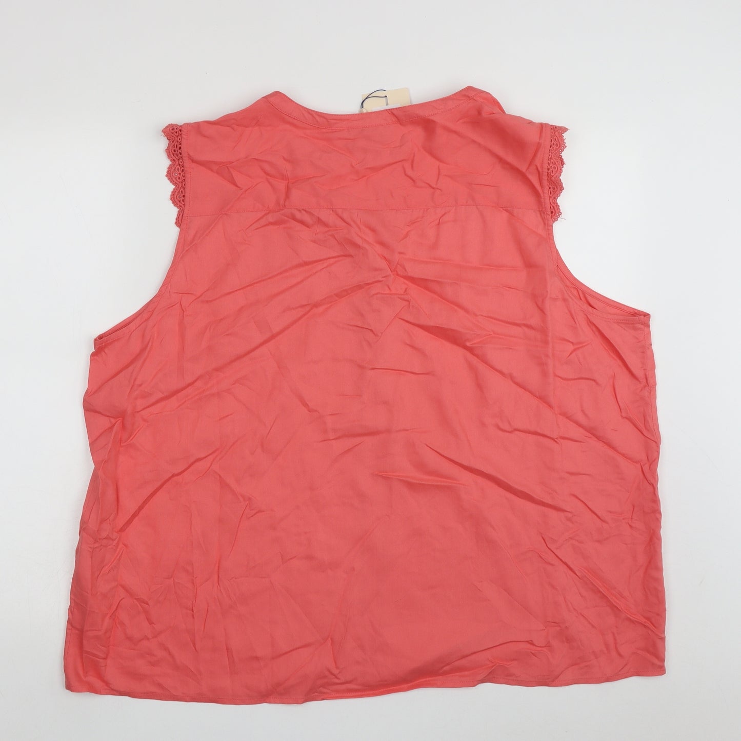 Only Womens Pink  Viscose Camisole Blouse Size 22 V-Neck
