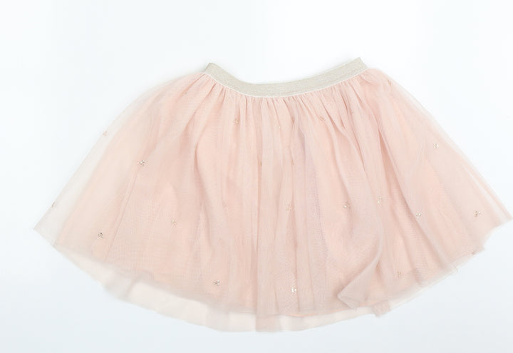 John Lewis Girls Pink Polyester A-Line Skirt Size 9 Years Regular