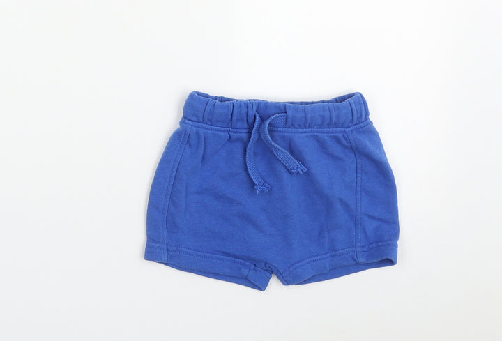 George Boys Blue Cotton Shorts Outfit/Set Size 12-18 Months Pullover