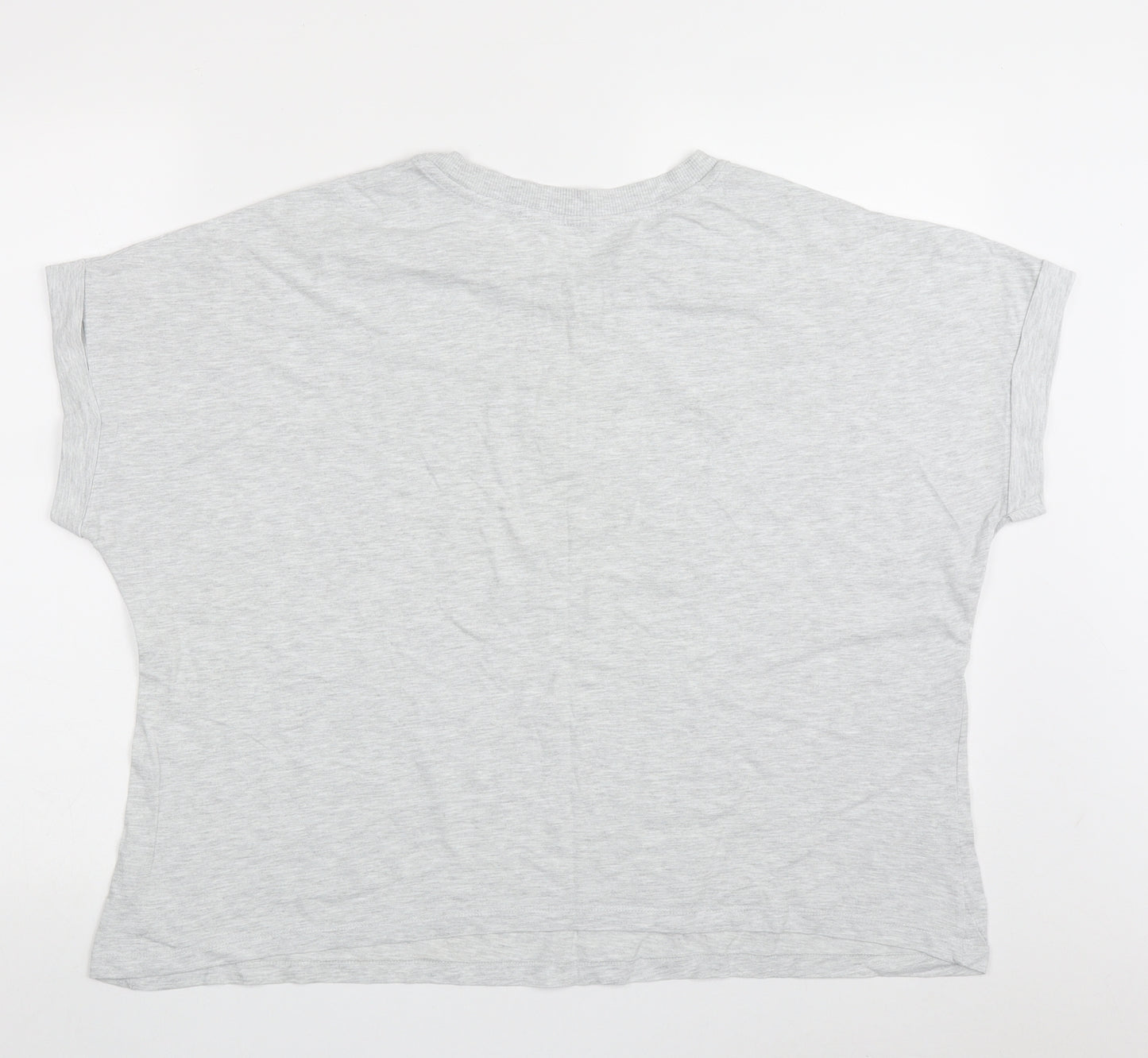 Dunnes Stores Womens Grey  Cotton  Pyjama Top Size XL   - Dreamer