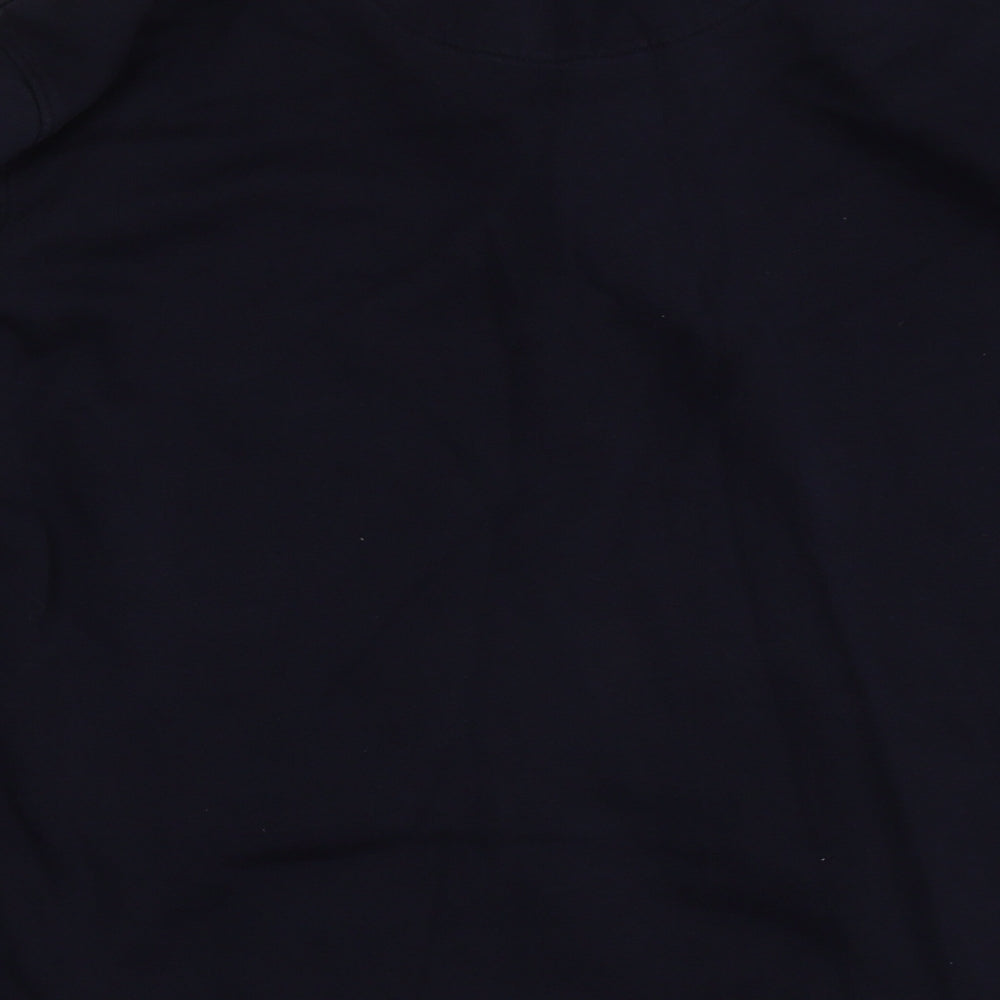 Easy Mens Blue  Cotton Pullover Sweatshirt Size XL