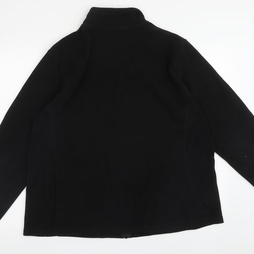 Dunnes Stores Mens Black High Neck  Polyester Full Zip Jumper Size XL