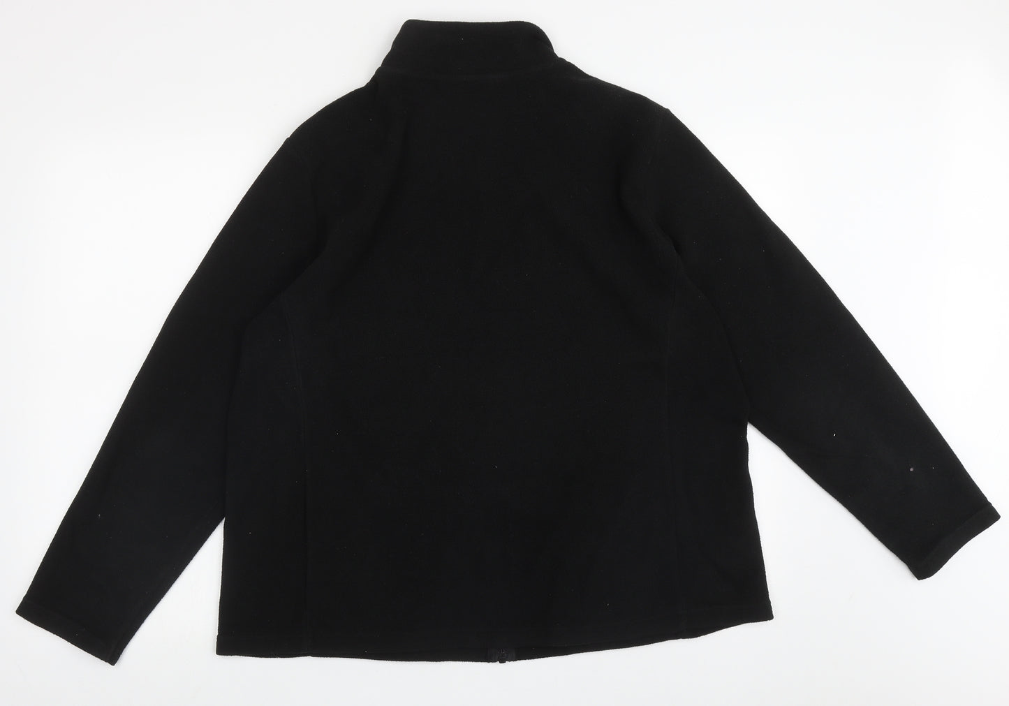 Dunnes Stores Mens Black High Neck  Polyester Full Zip Jumper Size XL