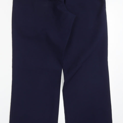 Tailored Image Womens Blue  Polyester Capri Trousers Size 10 L30 in Regular Button