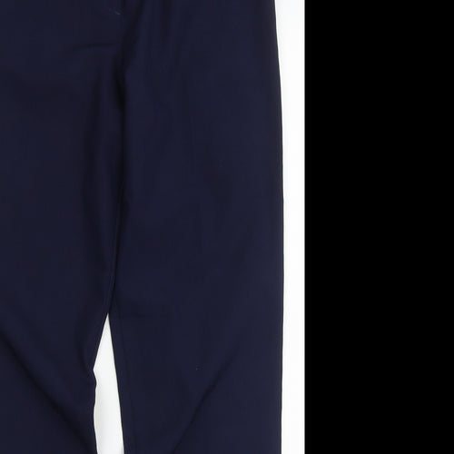 Tailored Image Womens Blue  Polyester Capri Trousers Size 10 L30 in Regular Button