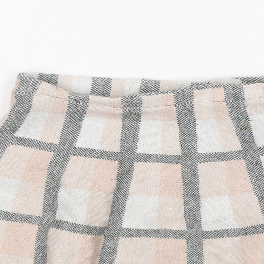 Primark Girls Multicoloured Check Viscose Skater Skirt Size 7-8 Years  Regular