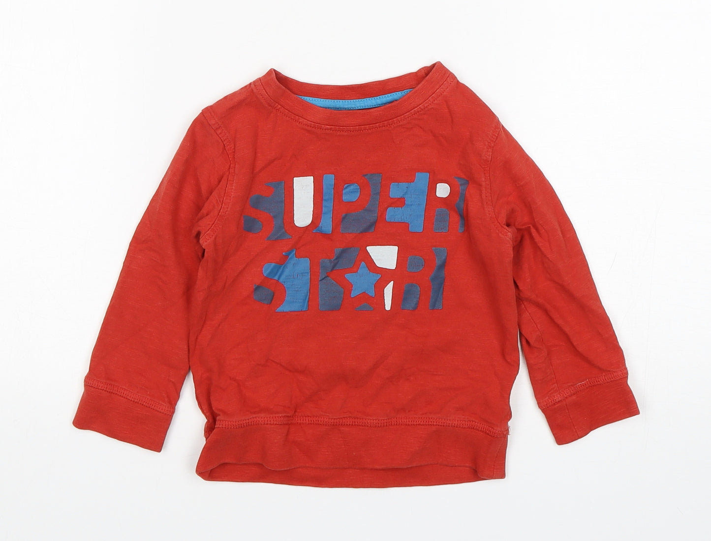 NEXT Baby Red  Cotton Pullover Jumper Size 18-24 Months