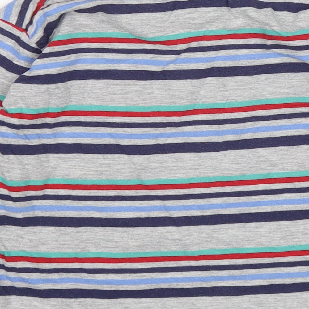 St Bernard Boys Multicoloured Striped Cotton Basic T-Shirt Size 18-24 Months Round Neck
