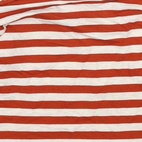 F&F Boys Multicoloured Striped Cotton Basic T-Shirt Size 18-24 Months Round Neck