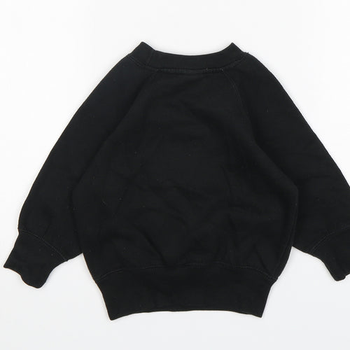 Lottie & Lysh Boys Black  Polyester Pullover Jumper Size 18-24 Months