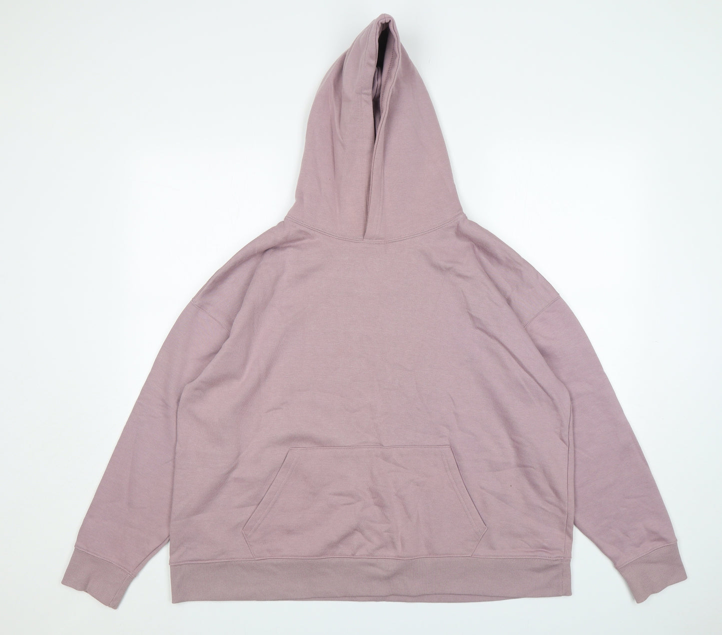 Dunnes Stores Womens Purple  Cotton Pullover Hoodie Size XL
