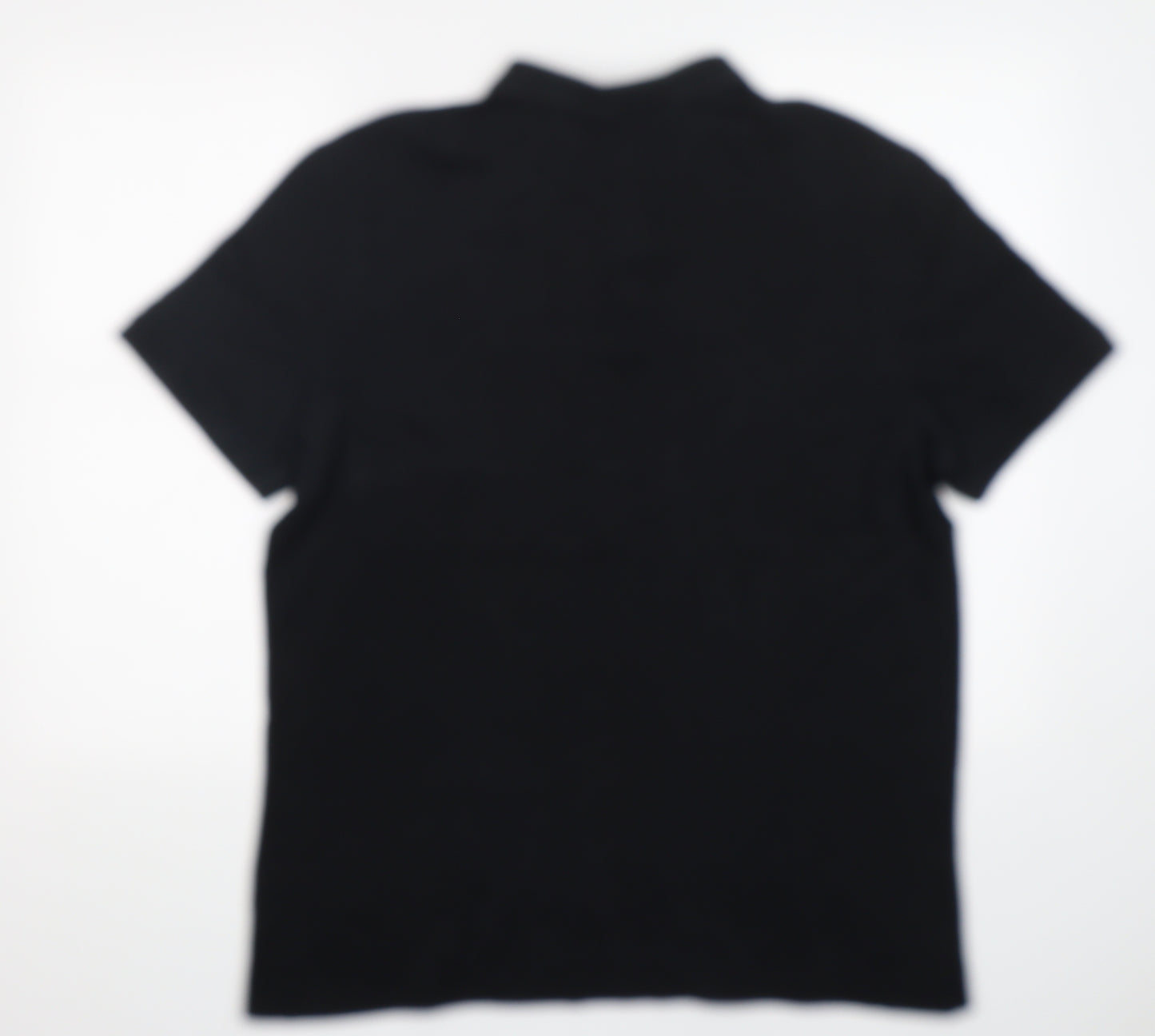 F&F Mens Black  Cotton  Polo Size XL Collared