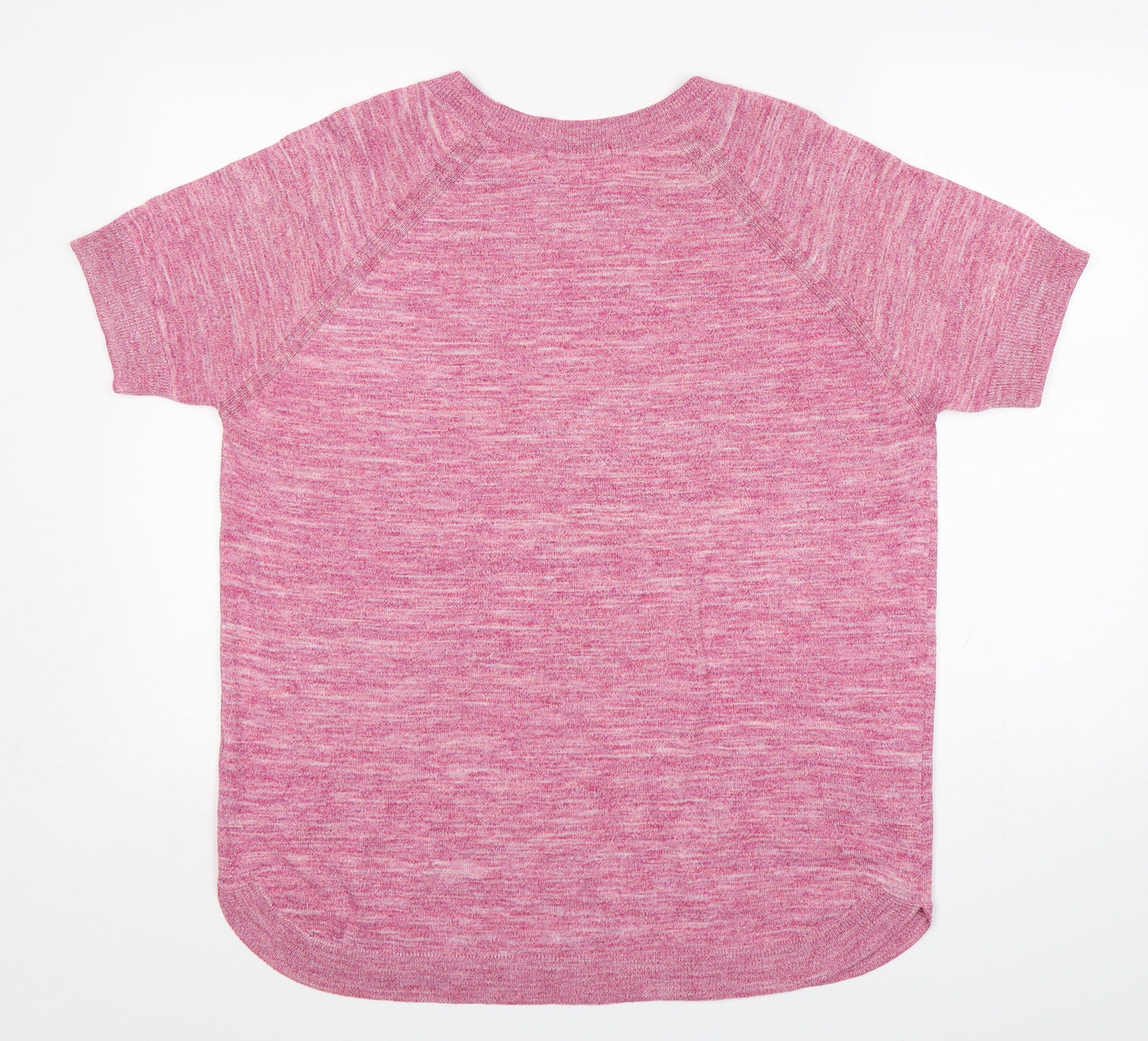 TU Womens Pink Round Neck  Polyester Pullover Jumper Size 18