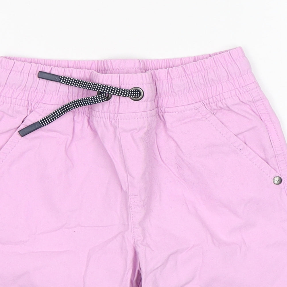 F&F Girls Pink  Cotton Chino Shorts Size 6-7 Years  Regular