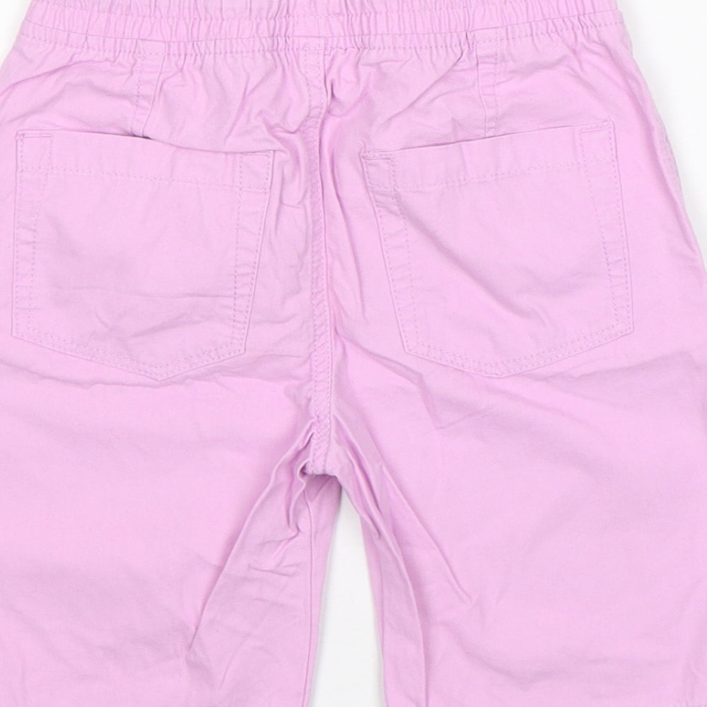 F&F Girls Pink  Cotton Chino Shorts Size 6-7 Years  Regular