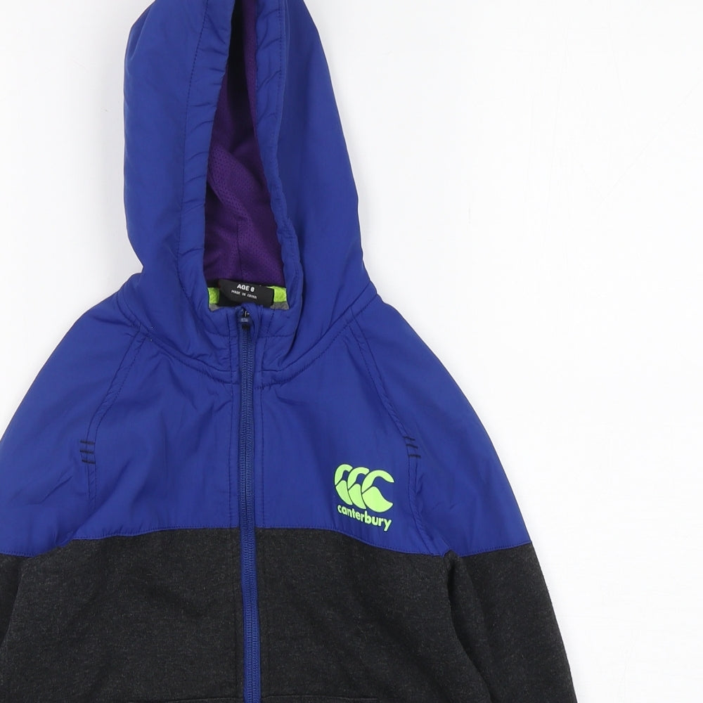 Canterbury Boys Multicoloured  Cotton Full Zip Hoodie Size 8 Years