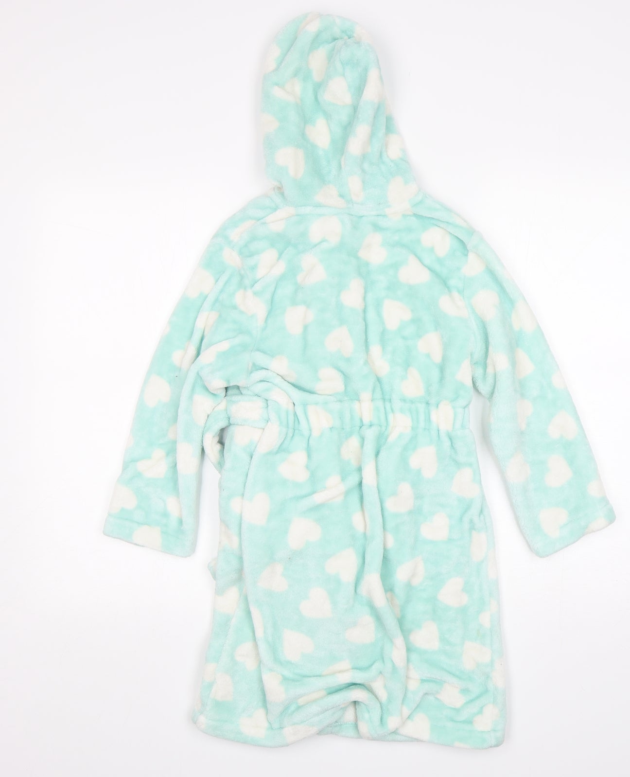 F&F Girls Green Polka Dot Polyester  Gown Size 7-8 Years