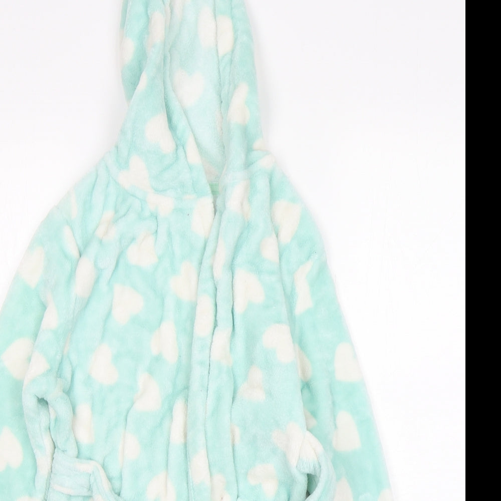 F&F Girls Green Polka Dot Polyester  Gown Size 7-8 Years