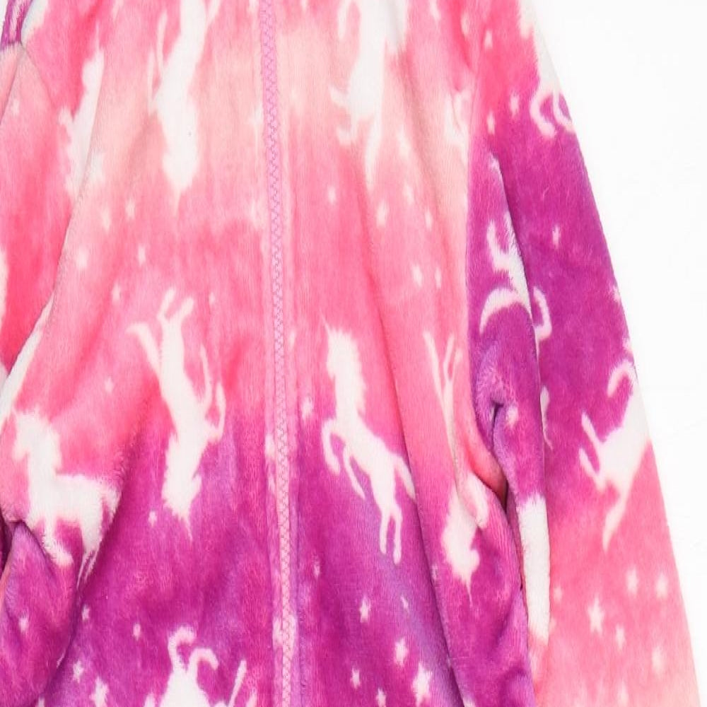 St Bernard Girls Multicoloured Striped Polyester  One Piece Size 9-10 Years   - Unicorn