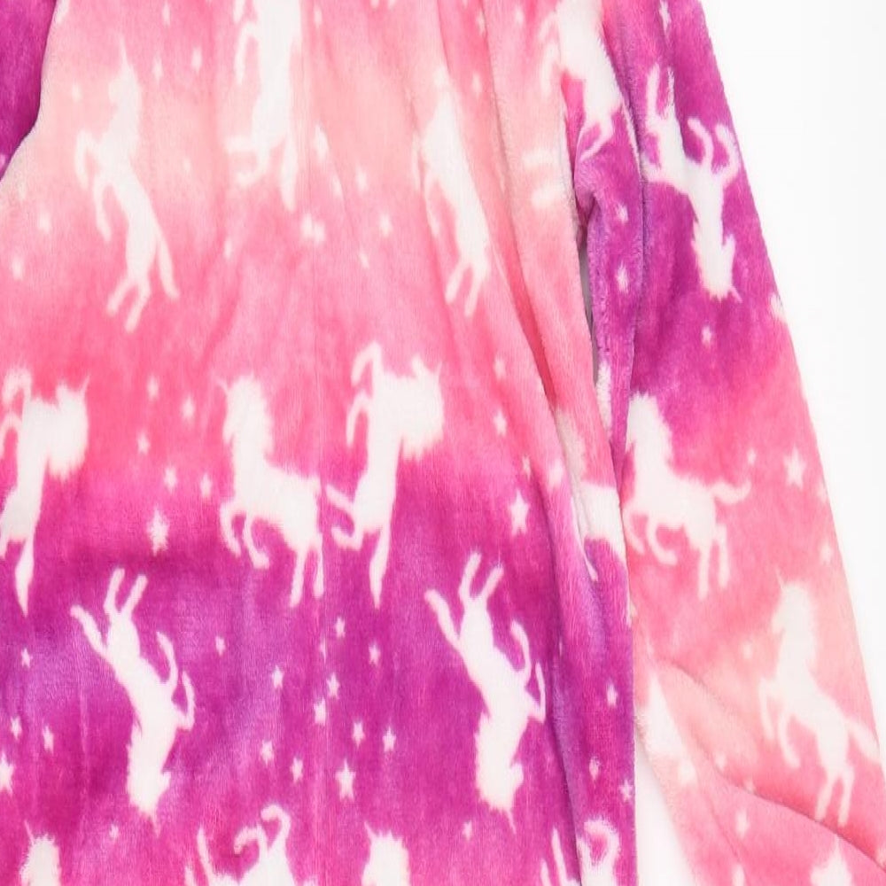 St Bernard Girls Multicoloured Striped Polyester  One Piece Size 9-10 Years   - Unicorn