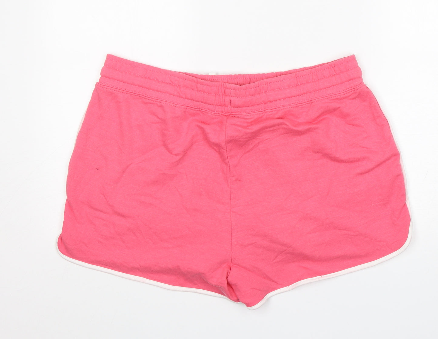 Dunnes Stores Womens Pink  Cotton Sweat Shorts Size L L4 in Regular