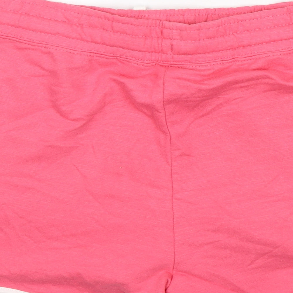 Dunnes Stores Womens Pink  Cotton Sweat Shorts Size L L4 in Regular