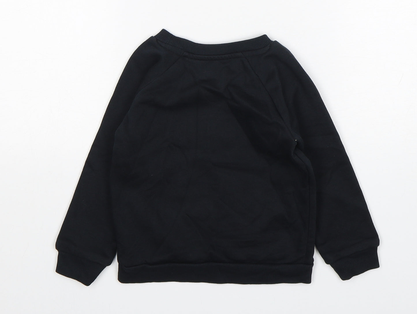 St Bernard Boys Black  Cotton Pullover Sweatshirt Size 2-3 Years