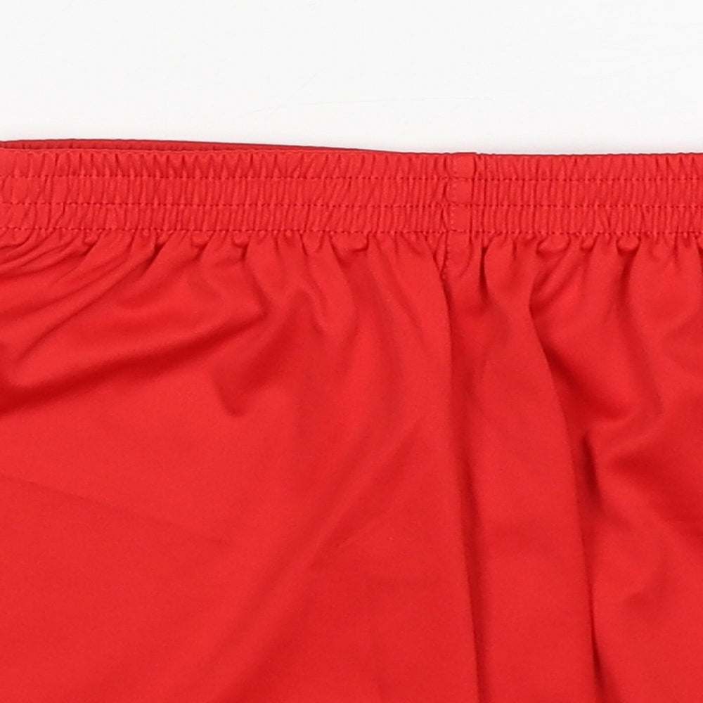 warrior  Boys Red  Polyester Sweat Shorts Size 6-7 Years  Regular
