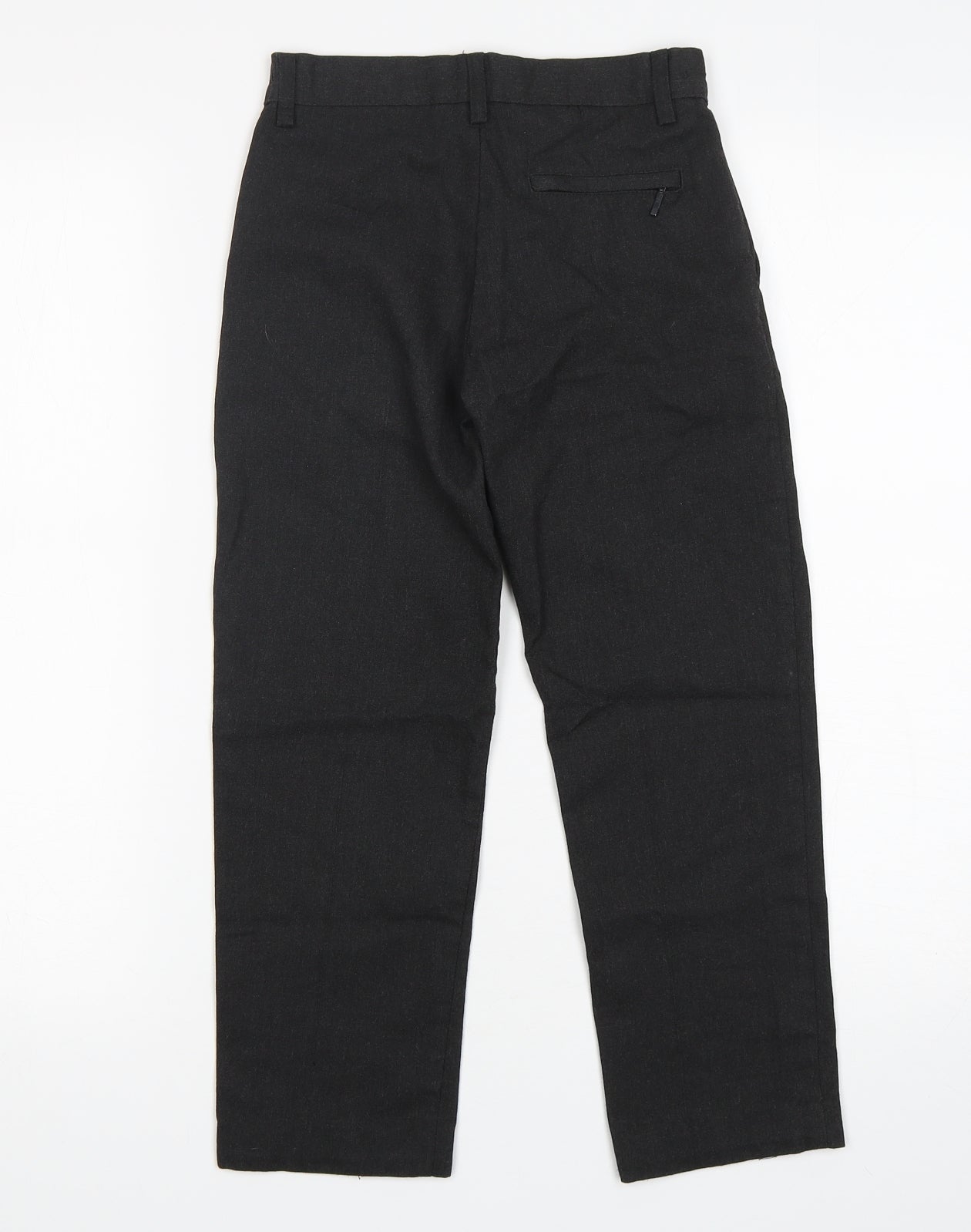 M&S Boys Grey  Polyester Dress Pants Trousers Size 7-8 Years  Regular