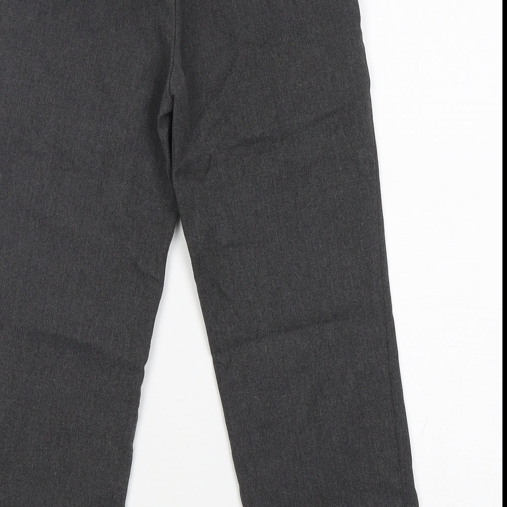 M&S Boys Grey  Polyester Dress Pants Trousers Size 6-7 Years  Regular