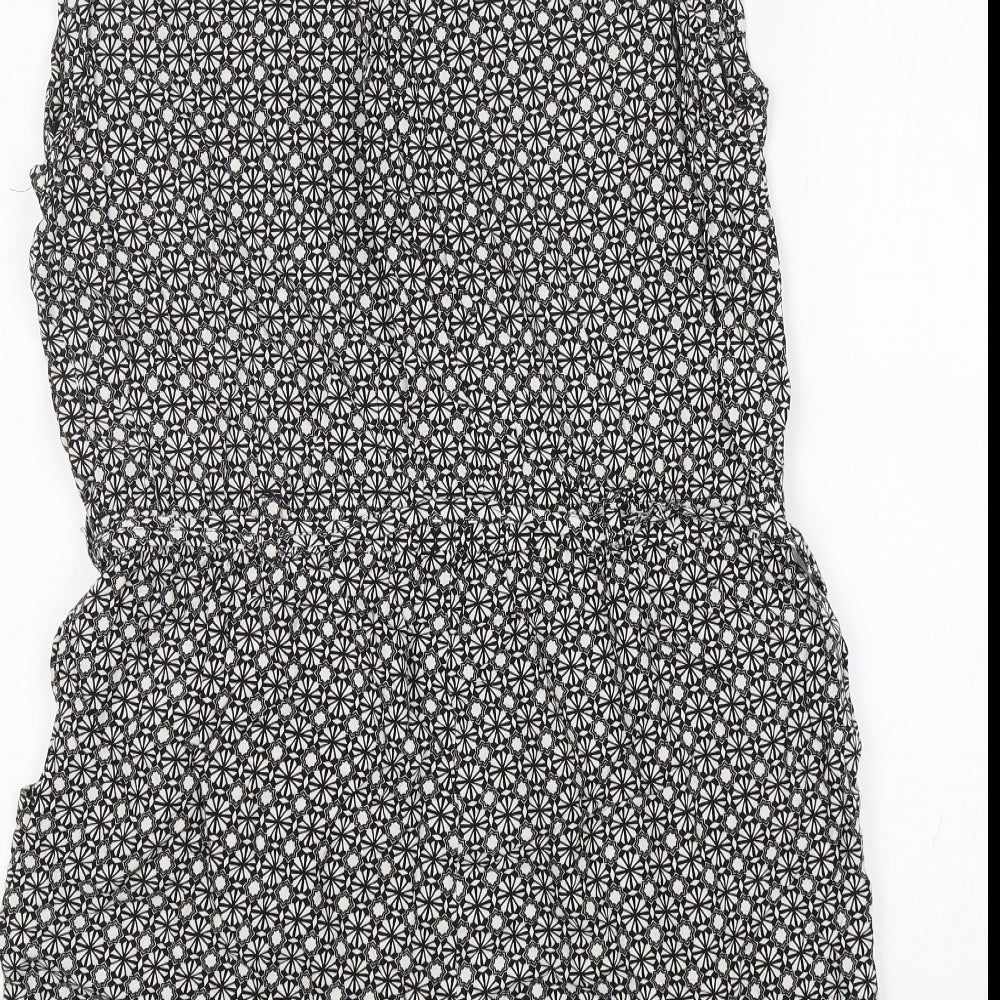 New Look Womens Multicoloured Geometric Viscose Playsuit One-Piece Size 16