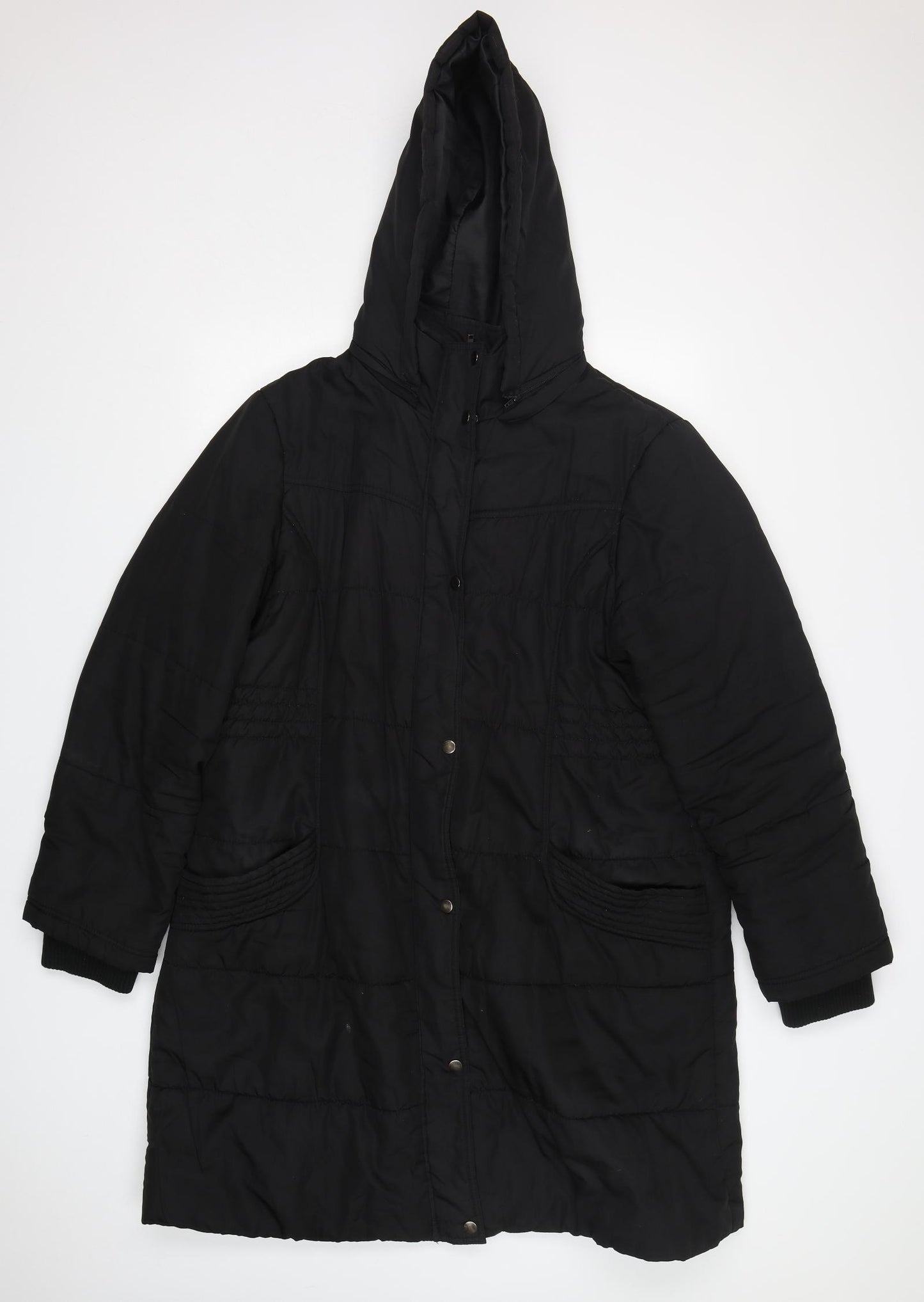 St Bernard Womens Black   Rain Coat Coat Size 20