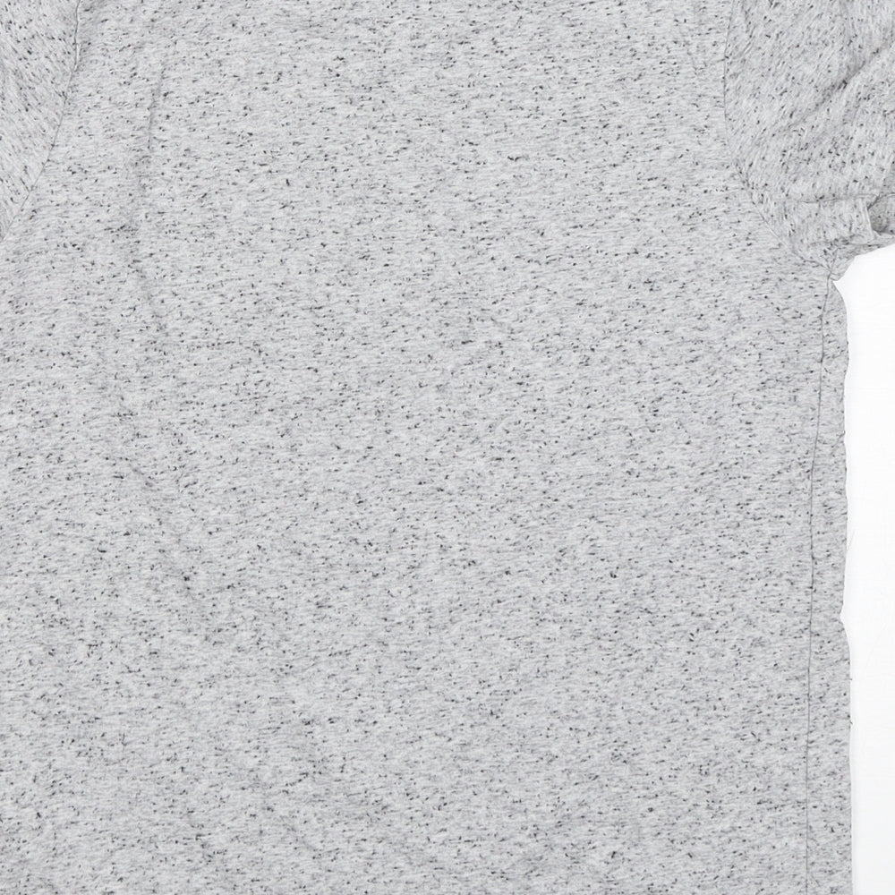 M7S Boys Grey  Cotton Basic T-Shirt Size 9-10 Years Round Neck