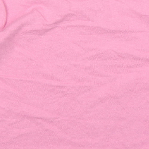 Blue Seven Girls Pink  Cotton Pullover Sweatshirt Size 7 Years