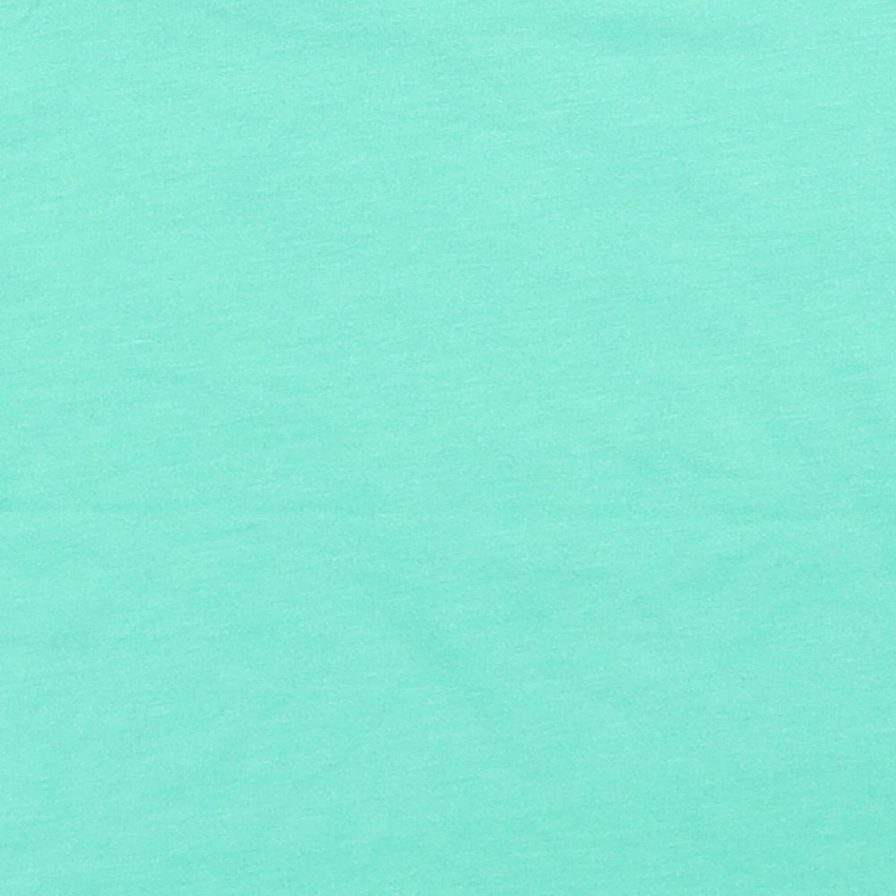 NEXT Girls Green  Cotton Basic T-Shirt Size 9-12 Months Crew Neck