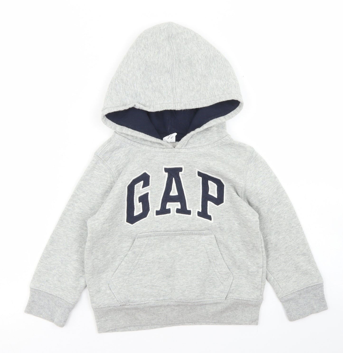 Gap Boys Grey  Cotton Pullover Hoodie Size 2 Years