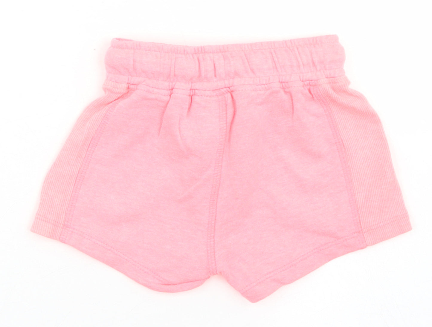 NEXT Girls Pink  Cotton Cropped Trousers Size 18-24 Months  Drawstring - Shorts