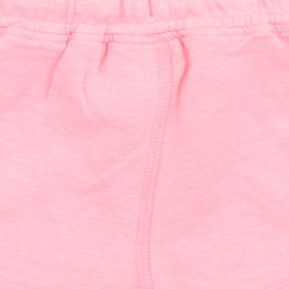 NEXT Girls Pink  Cotton Cropped Trousers Size 18-24 Months  Drawstring - Shorts