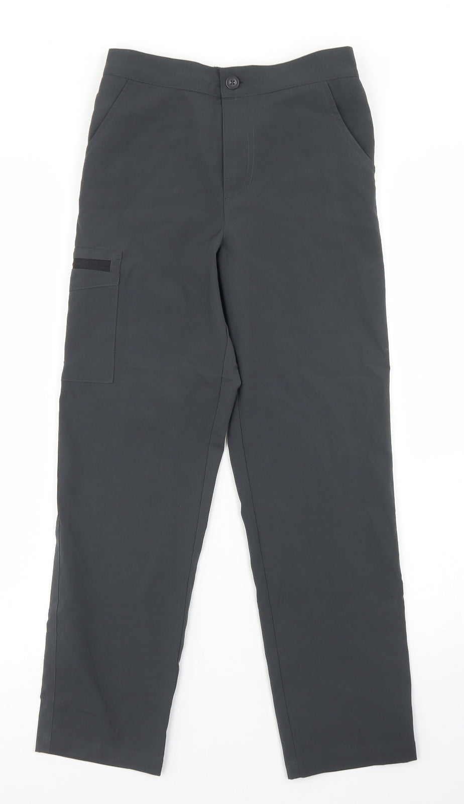 Mountain Warehouse Boys Grey  Polyester Cargo Trousers Size 11-12 Years  Regular Button