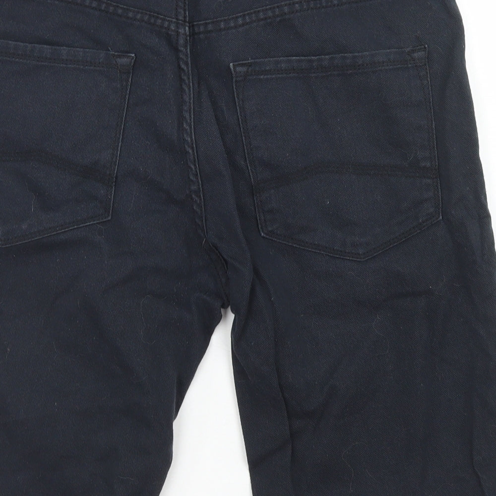 Denim Co Mens Black  Cotton Bermuda Shorts Size 30 in L11 in Regular Button