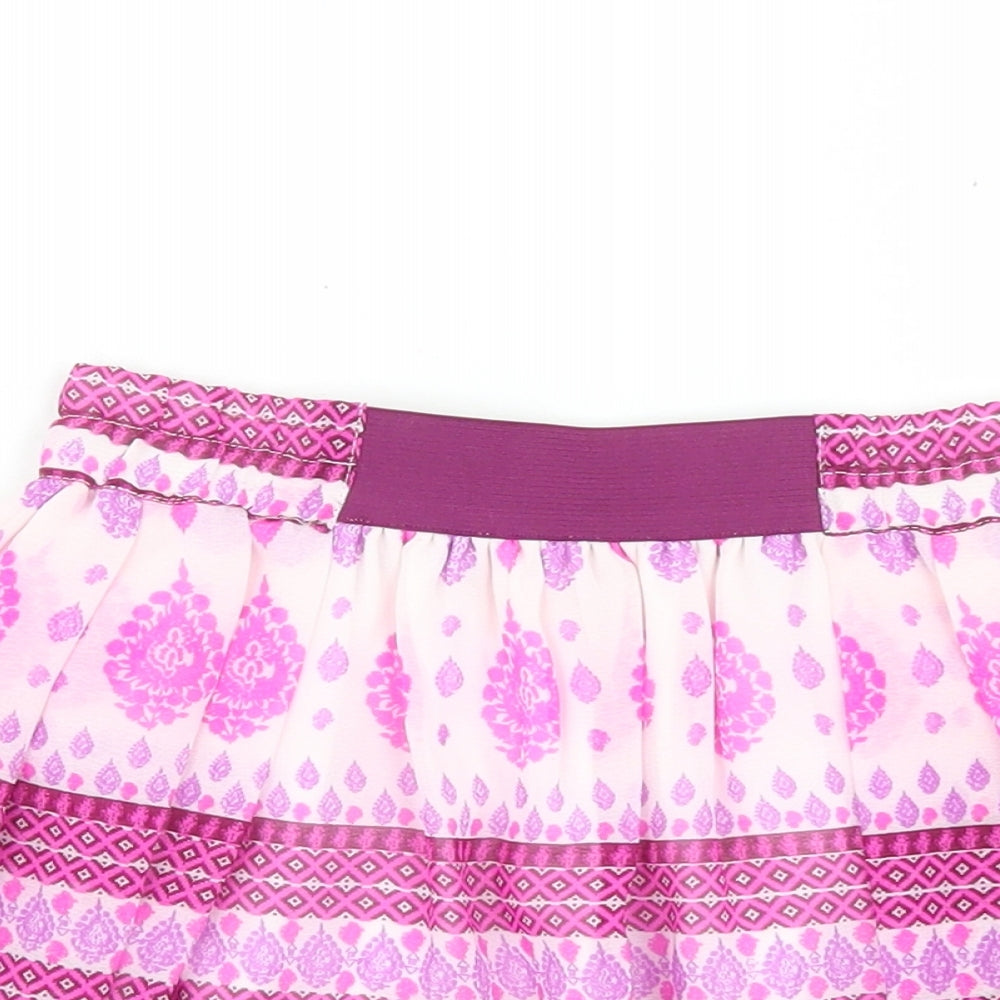 Young Dimension Girls Pink Batik Polyester Flare Skirt Size 3-4 Years  Regular