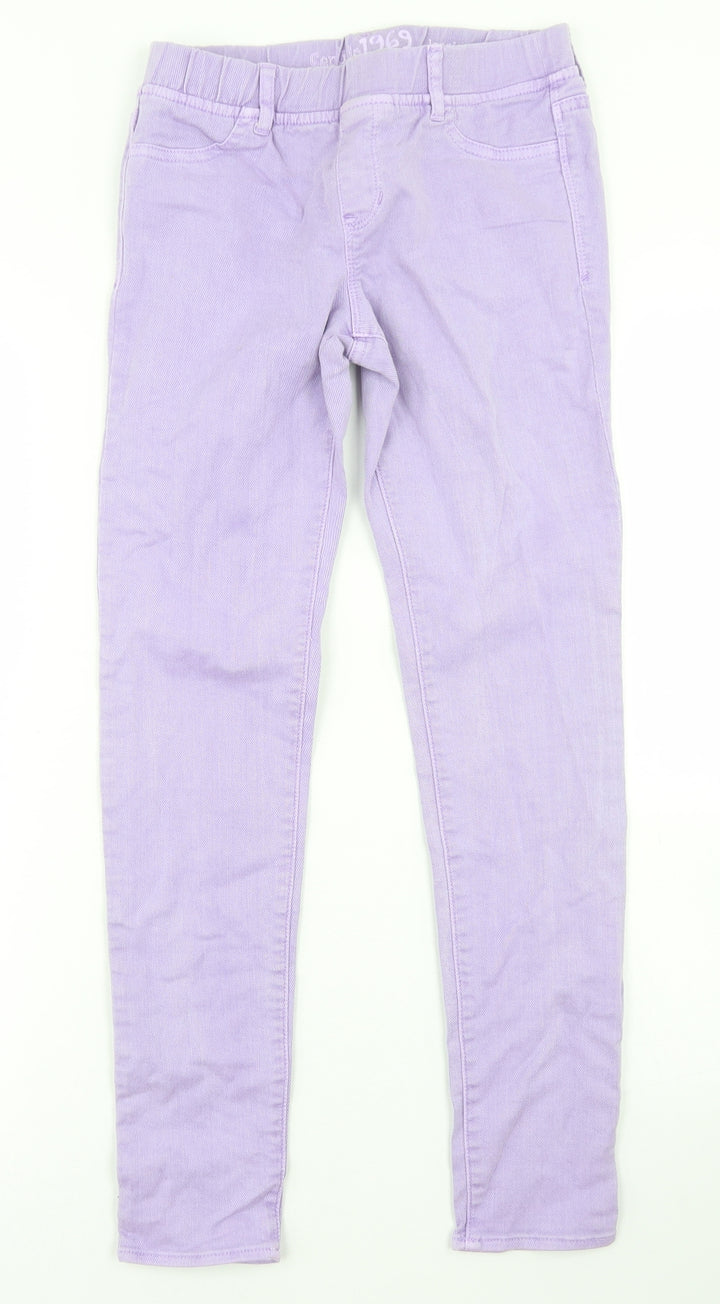 Gap Girls Purple Cotton Jegging Jeans Size 12 Years Regular