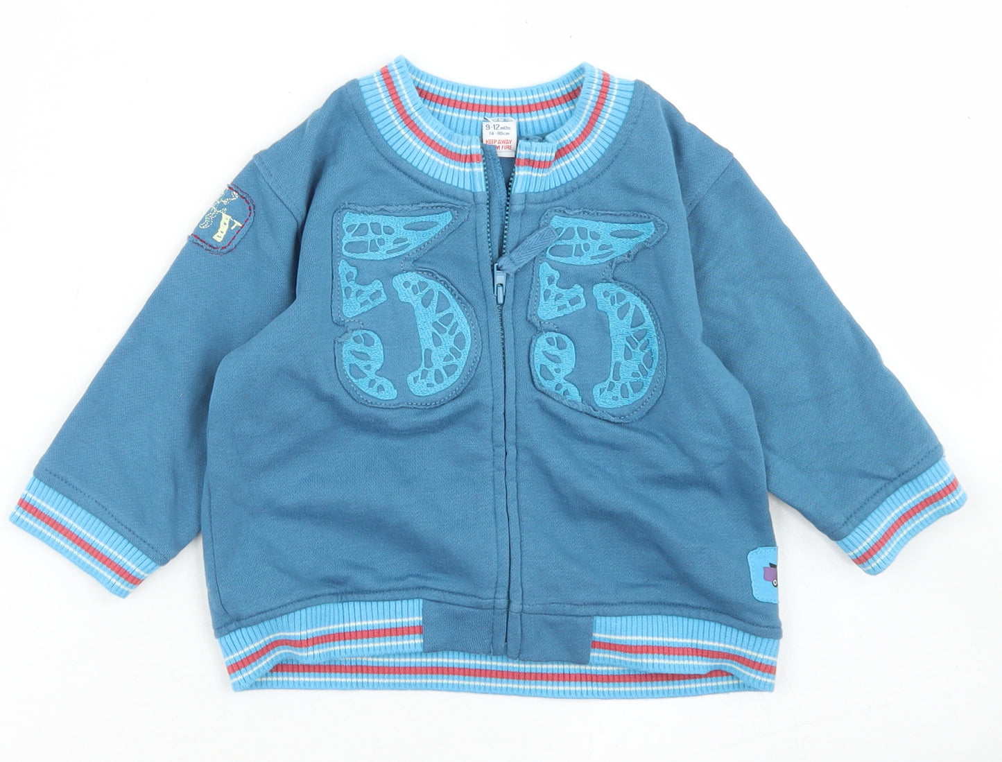 TU Boys Blue   Jacket  Size 9-12 Months   Zip