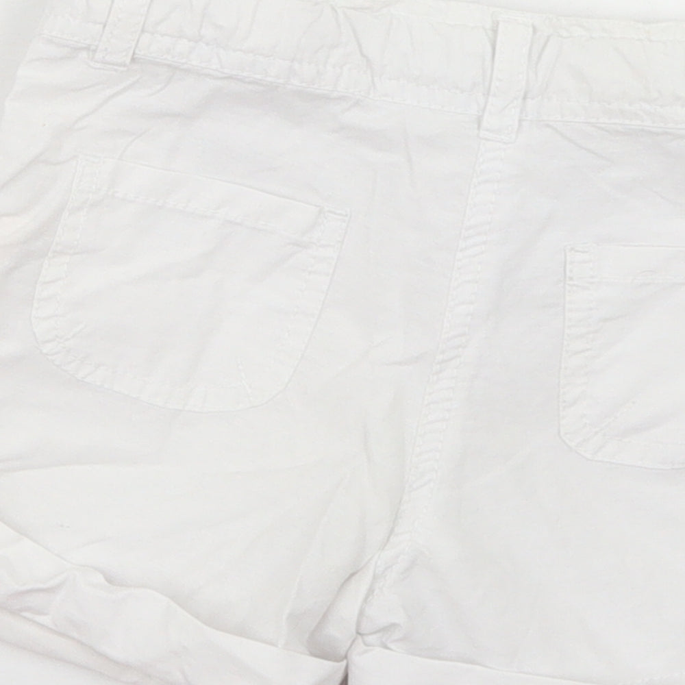 Girl2Girl Girls White  Cotton Cargo Shorts Size 4-5 Years  Regular